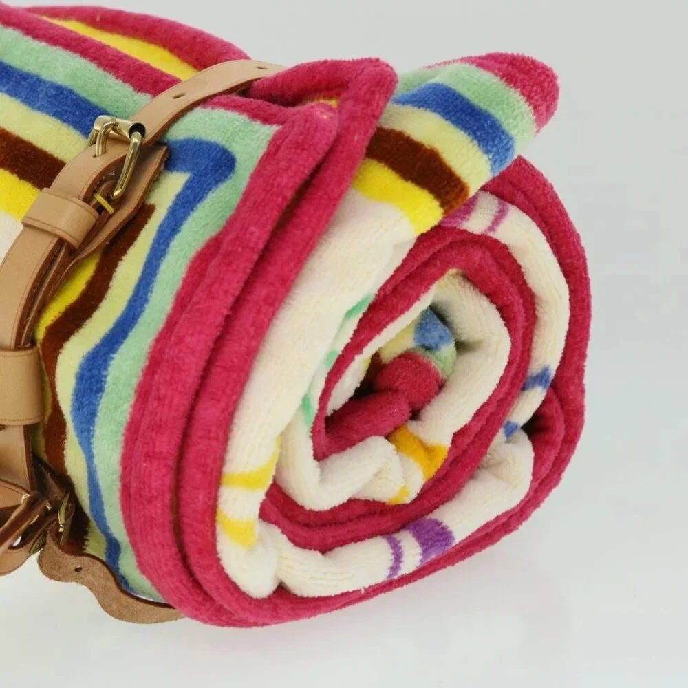 LOUIS VUITTON Monogram Multicolor Towel EDITION LIMITED 174 Cotton Auth 52532S